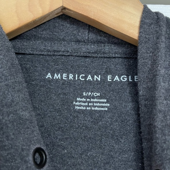 American Eagle Outfitters Charcoal Hoodie for Men Small - Picture 2 of 3